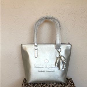 Kate Spade Larchmont Penny Metallic Tote Bag ~NWT